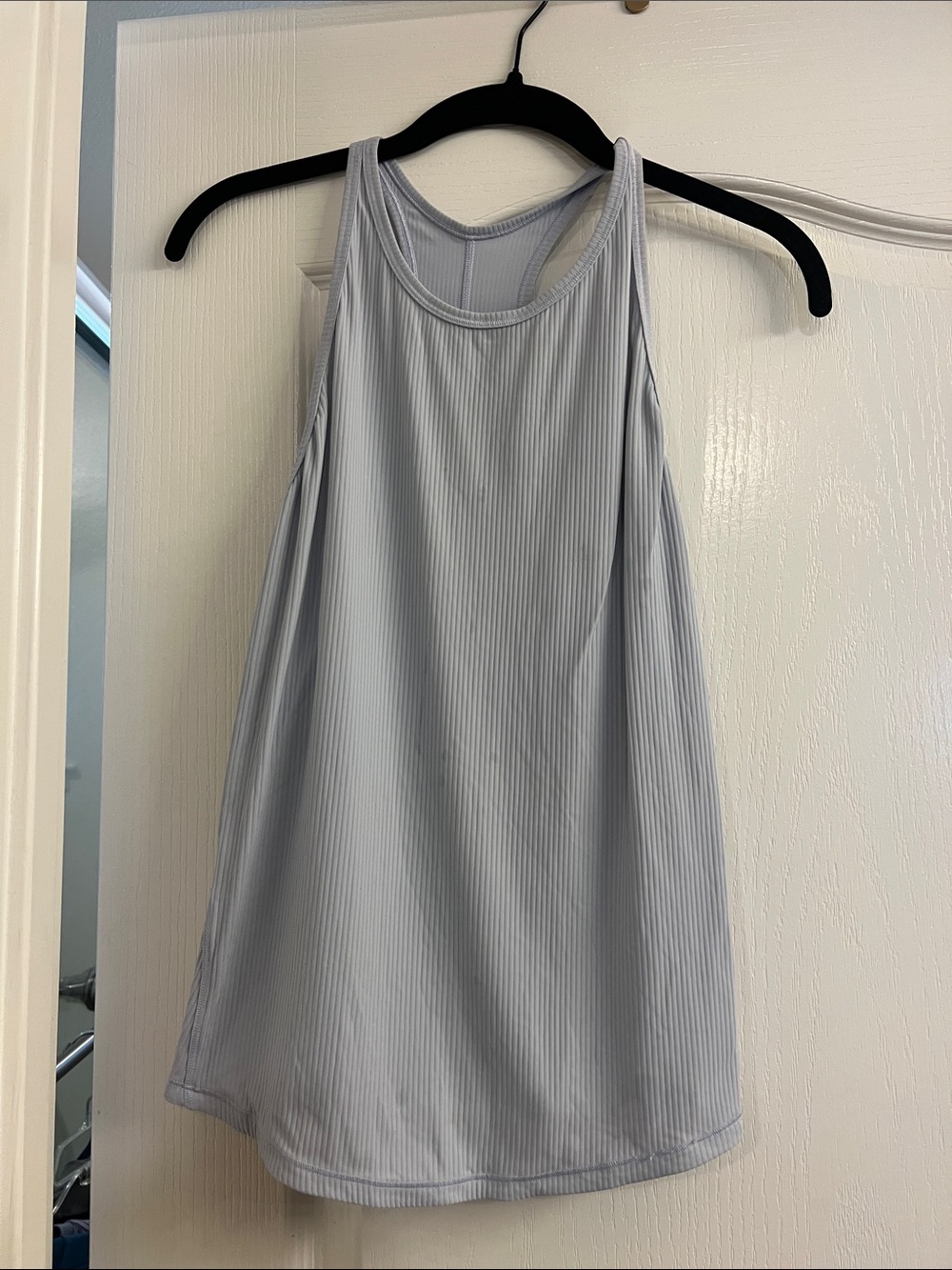 lululemon athletica Light Blue Ribbed Tank Top